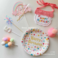 ペットの犬と猫の誕生日パーティーの装飾ドレスアップスカーフ写真小道具スカーフ帽子よだれかけケーキキャンドル