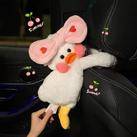 Автомобильная коробка для салфеток Креативная подвесная Милая Персонализированная автомобильная коробка для подлокотника Интернет-знаменитости Автомобильная бумажная коробка для женщин
