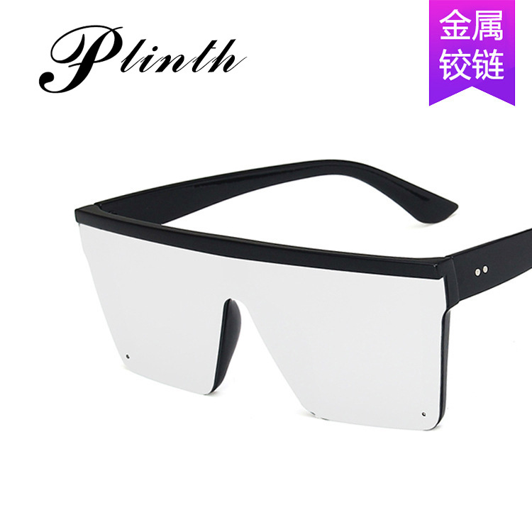 Cross-border European and American trend square large frame one-piece sunglasses 2020 new personalized sunglasses women's street shooting driving glasses Cross-border European and American trend square large frame one-piece sunglasses 2020 new personalized sunglasses women's street shooting driving glasses