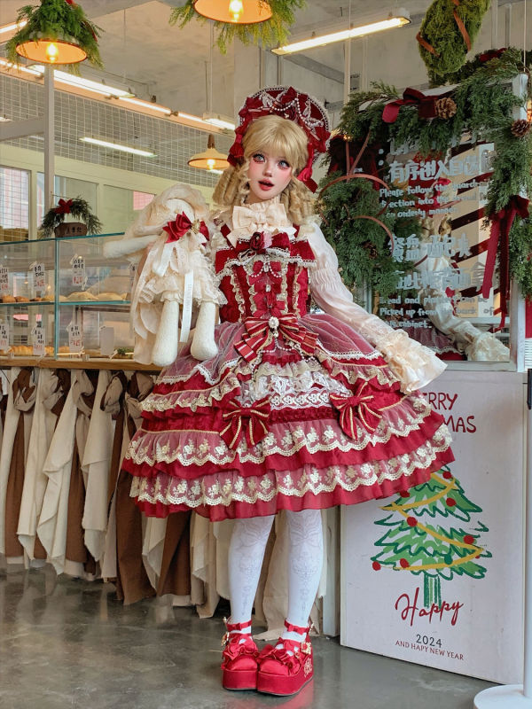 Lolita洋装doll感jsk吊带连衣裙夏季|undefined