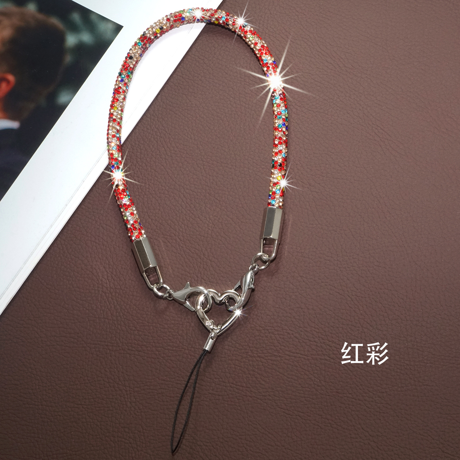 붉은 색 [0.7cm 손목 로프]]