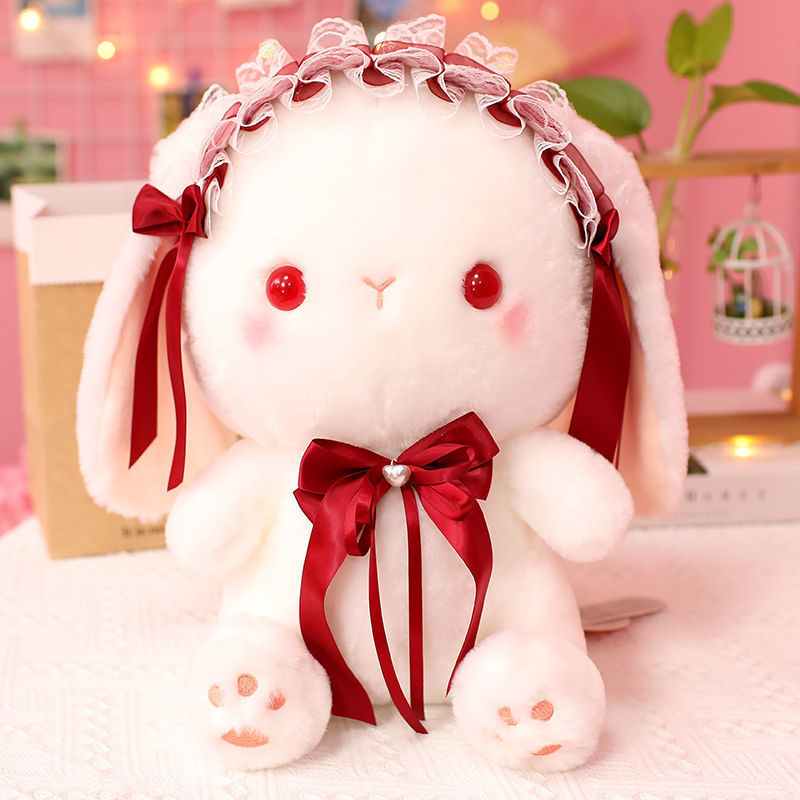 小兔子玩偶卡通洛麗塔兔子公仔毛絨玩具陪睡布娃娃生日禮物女孩