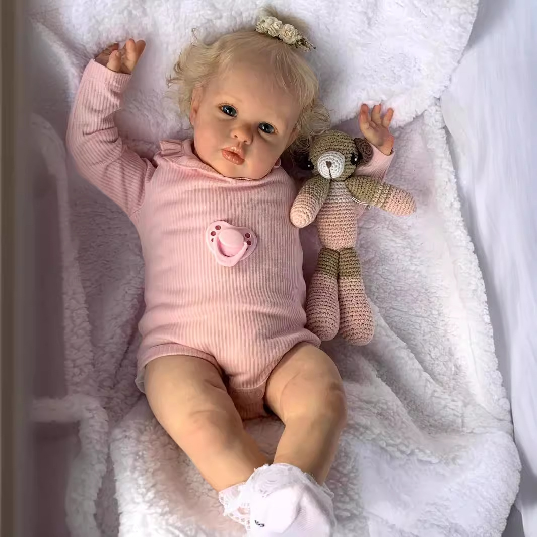 NPK 60 cm muñeca de bebés renacidos Ellie vena filamento de sangre visible fuente transfronteriza