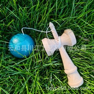 6cm����ɫ ������ ľ�� ���� ����  �ձ�kendama Դ�^�S��