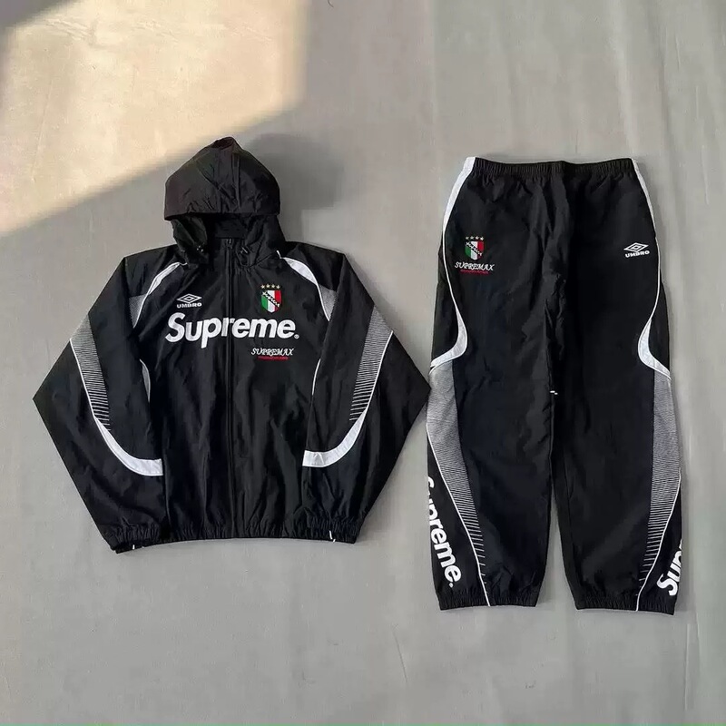 Cross-Border Sup Tracksuit Trendy Sports Clothing Set Jacket+Pants Windbreaker Sweatshirt Outerwear