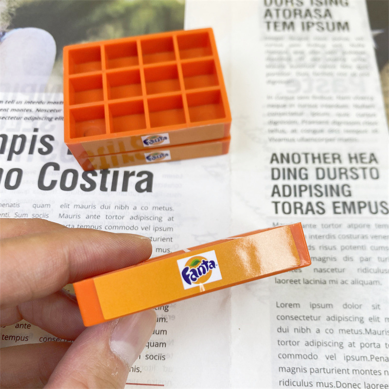 1:12 doll house accessories mini simulation soda drink milk tray miniature food play DIY scene model accessories