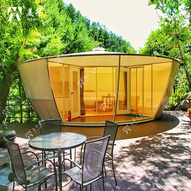 Forma creativa carpa en forma de tienda de campaña Espacio cápsula carpa calabaza Oval característica B & B Hotel fabricante