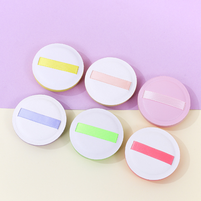 Custom Marshmallow Powder Base Liquid Cosmetic Soft No Comes Powder Seco-Hummetic Powder Sponge Powder