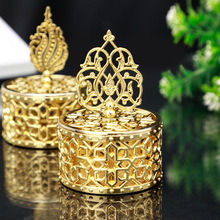 跨境电镀镂空宝塔糖果盒婚礼桌面装饰塑料盒生日伴手礼回礼喜糖盒