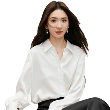 衬衫女秋衬衣女长袖法式上衣白衬衫女秋款	小衫女高档洋气通勤女