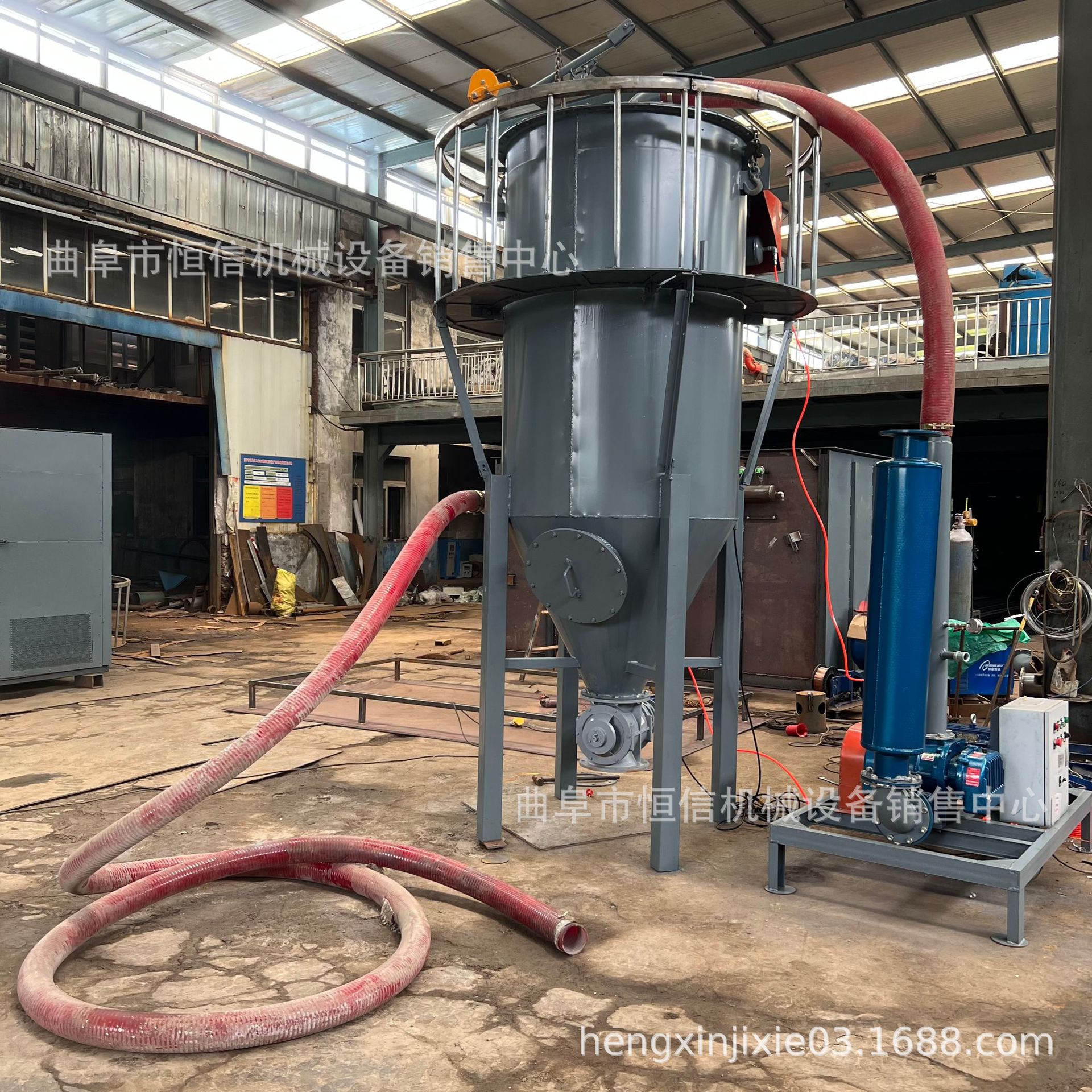 电厂积灰装灰罐车的气力吸灰机zcjb 催化剂装吨包125型气力吸料机