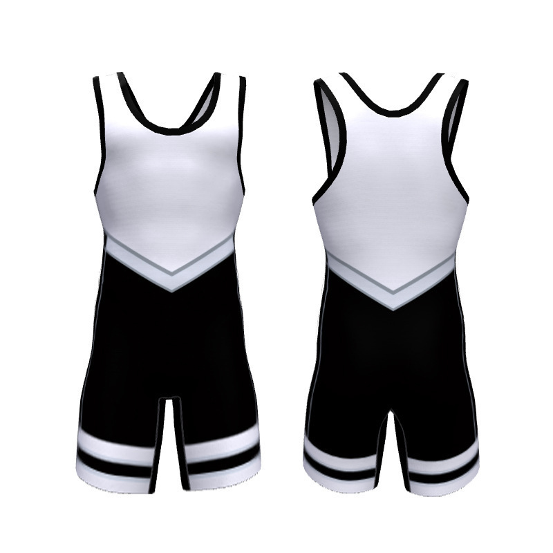 Men's One-Piece Wrestling Suit, Thickened Weightlifting Short-Sleeve Men's Free-Style Vest, Full-Body Sublimation Print Mma