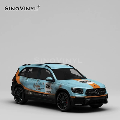 Body Sticker Resilient Evil Color — Automotive Film - 152-18m-rust-gulf-oil-old-painting