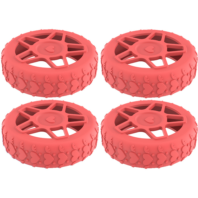 Caster shoesスーツケースホイールシリコン保護カバー耐摩耗性全包スーツケースホイールシリコン保護カバー