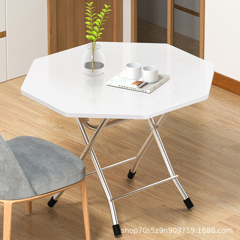 Mesa plegable simple mesa de comedor dormitorio plegable casa de alquiler mesa pequeña cabina de niñas