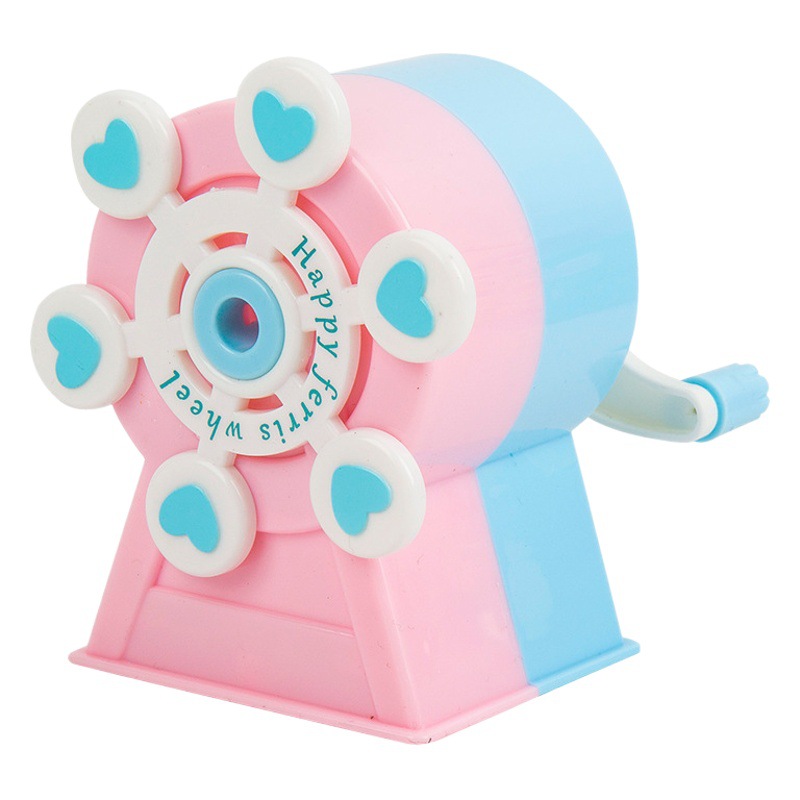 Sacapuntas de lápiz creativo 7818 rueda de la fortuna sacapuntas de lápiz de manivela premio de estudiante de escuela primaria sacapuntas de lápiz de plomo automático sacapuntas