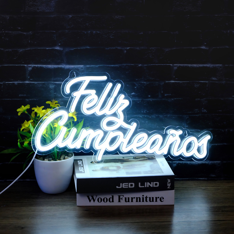 英語happybirthdayスタイルネオンライトledハッピーバースデー発光ワードパーティーデコレーション雰囲気ライト|undefined
