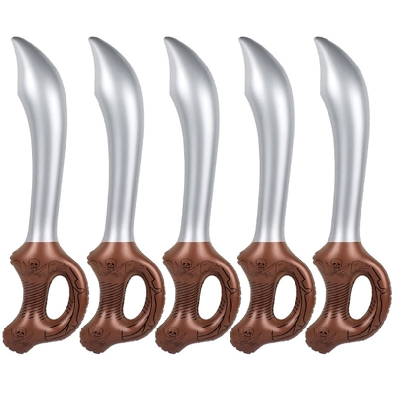 Factory Direct supply inflatable pirate knife Inflatable Sword inflatable toy knife stage props game Road skull knife