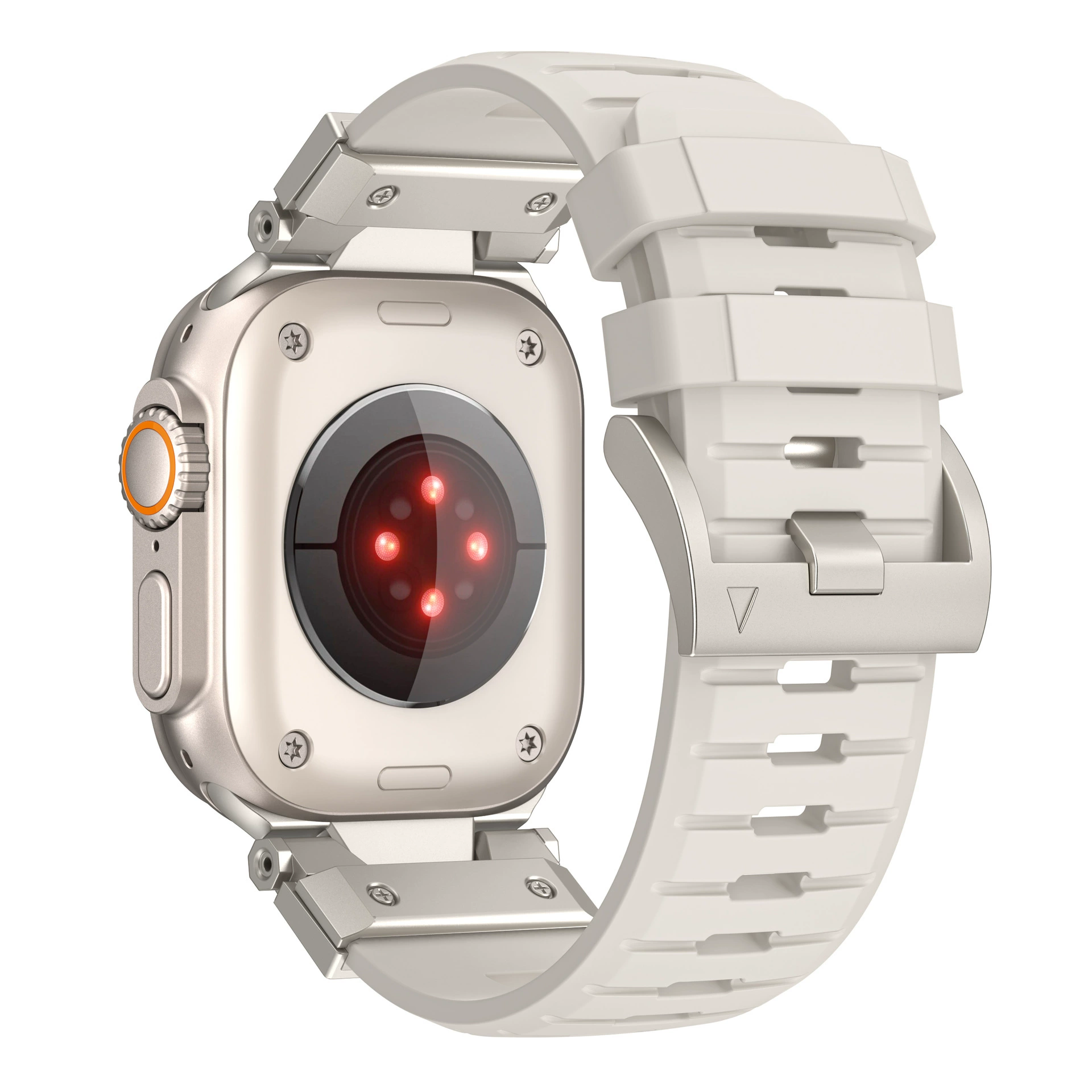 Подходит для ремешка Apple Watch 8-го поколения с фторкаучуковым ремешком и ремешка iWATCH9