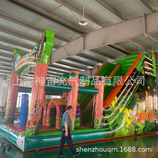 Foreign Trade Inflatable Land Obstacle Slide Large Trampoline Slide Inflatable Castle Slide Inflatable Water Slide