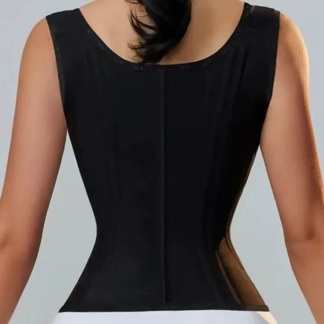 Корсет-майка талии (женщины),latex или сетка, корсет с передней молнией, плотная посадка