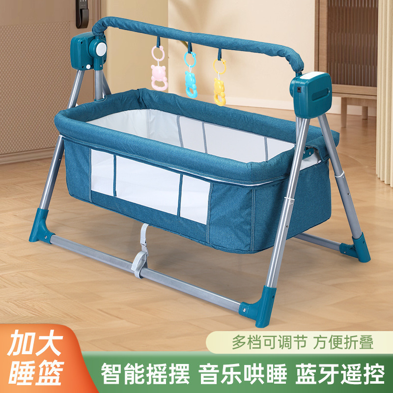 New Electric Cradle for Newborns, Intelligent Soothing Artifact, Coaxing Baby Rocking Bed, Coaxing Baby, Soothing Crib