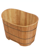 批发洗澡桶儿童圆形沐浴桶实木保温浴缸家用木桶沐浴小户型木制泡