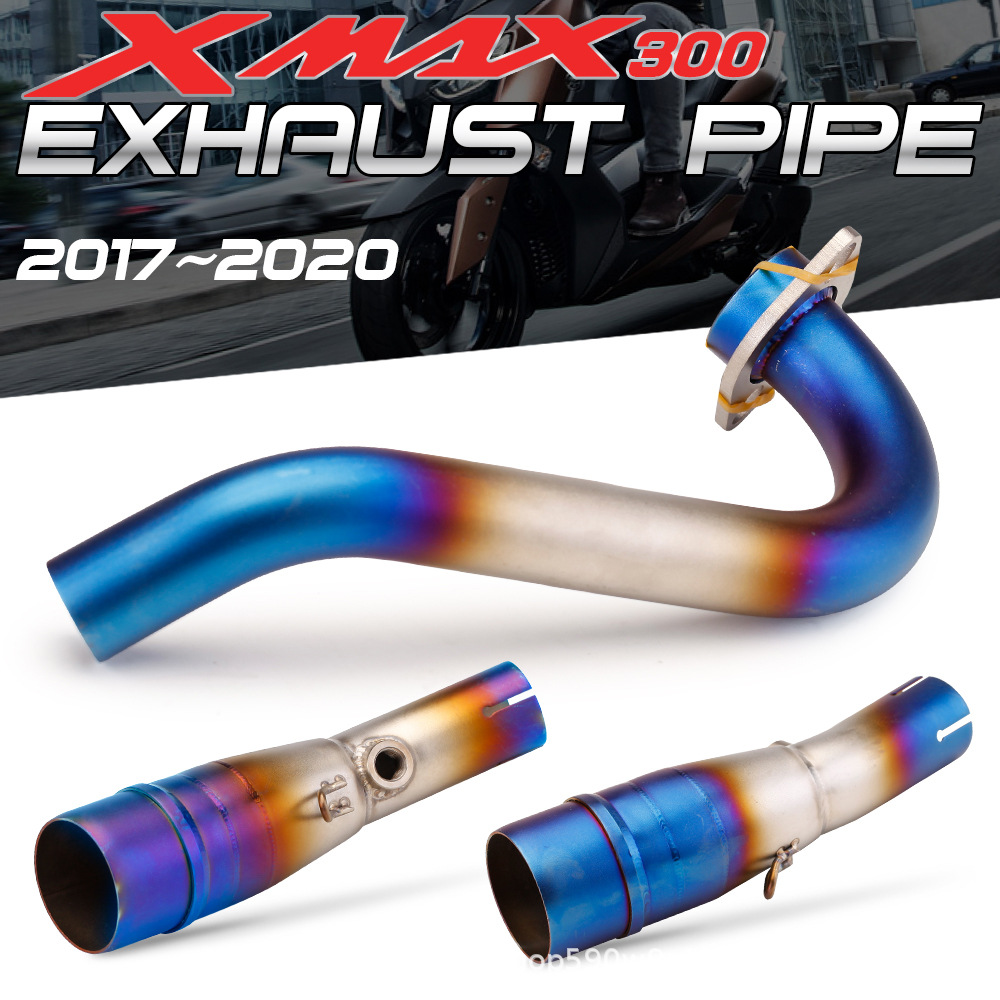 Suitable for Yamaha Scooter Yamaha Xmax300 Modified Stainless Steel Front Exhaust Pipe 2017-2020 Models