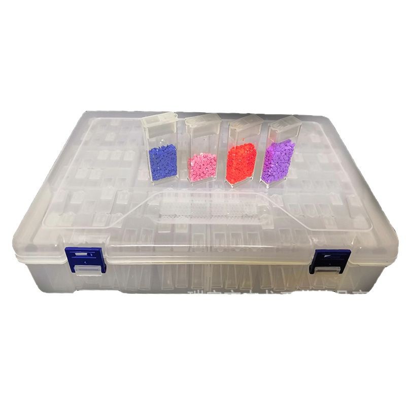 直販国境を越えた電気商124格米珠収納ケース透明ダイヤモンド画ツールケース
