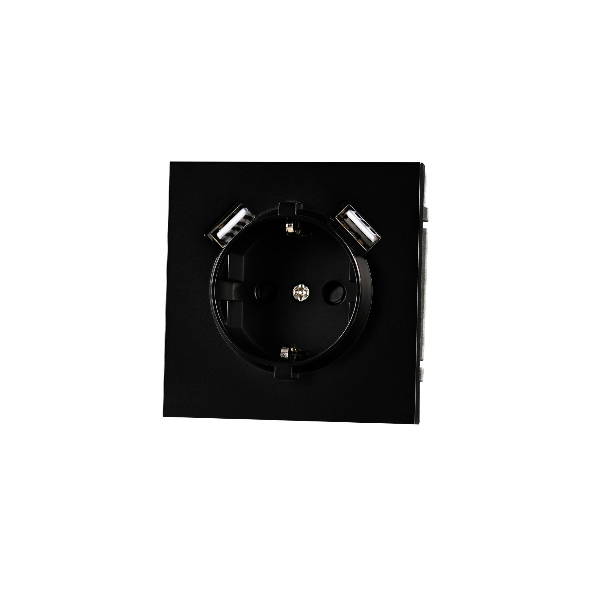 German socket with 2 usb(A+A)