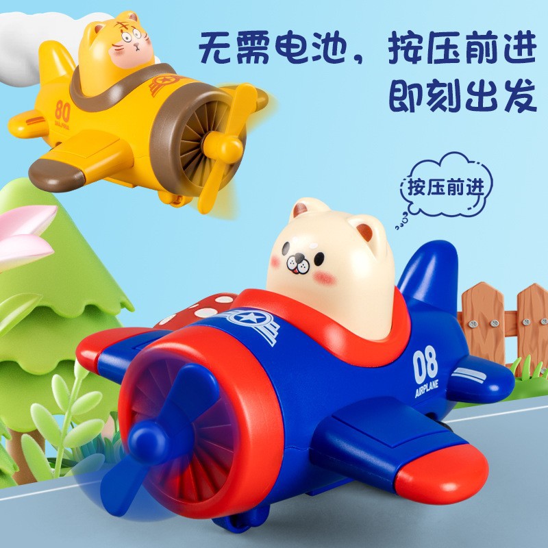 按压玩具回力小车儿童3--4卡通动物回力车玩具小汽车公园摆摊货源