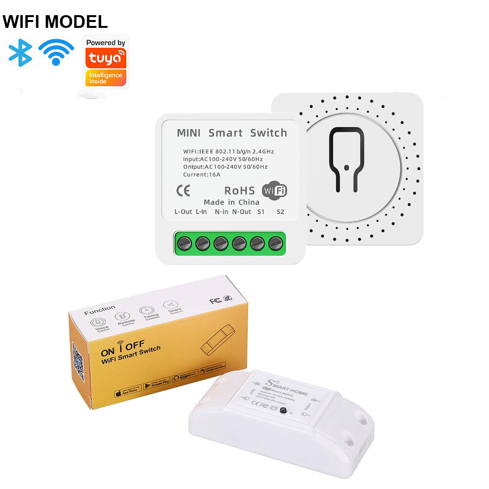 涂鸦WIFI Switch涂鸦通断器语音遥控开关 TUYA WIFI +RF433通断器