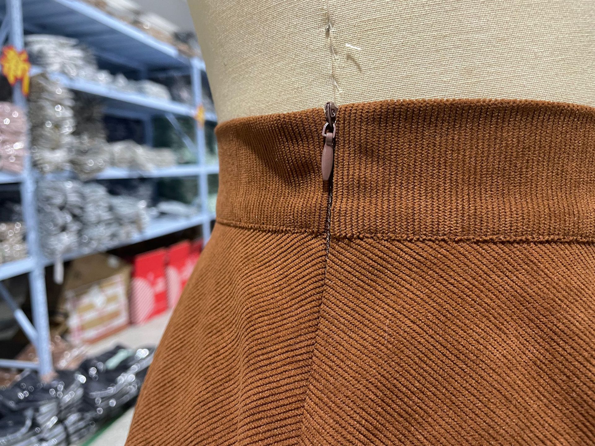 Summer Spring Autumn Retro Solid Color Polyester Above Knee Skirts