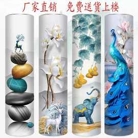 360创意圆形旋转鞋柜 简约现代多层圆柱型鞋架省空间大容量门厅柜