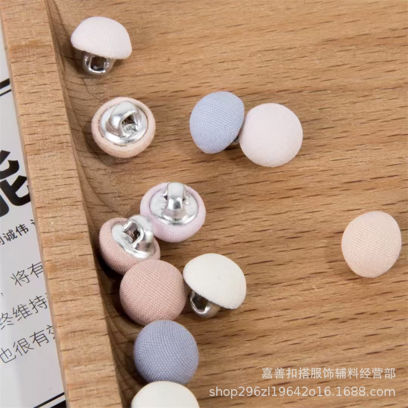 包扣布纽扣雪纺蘑菇纽扣衬衫连衣裙儿童服装衬衣毛衣外套纽扣扣子