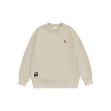 衣道古着24秋季日系潮流卡通小恐龙刺绣情侣圆领卫衣男女宽松外套