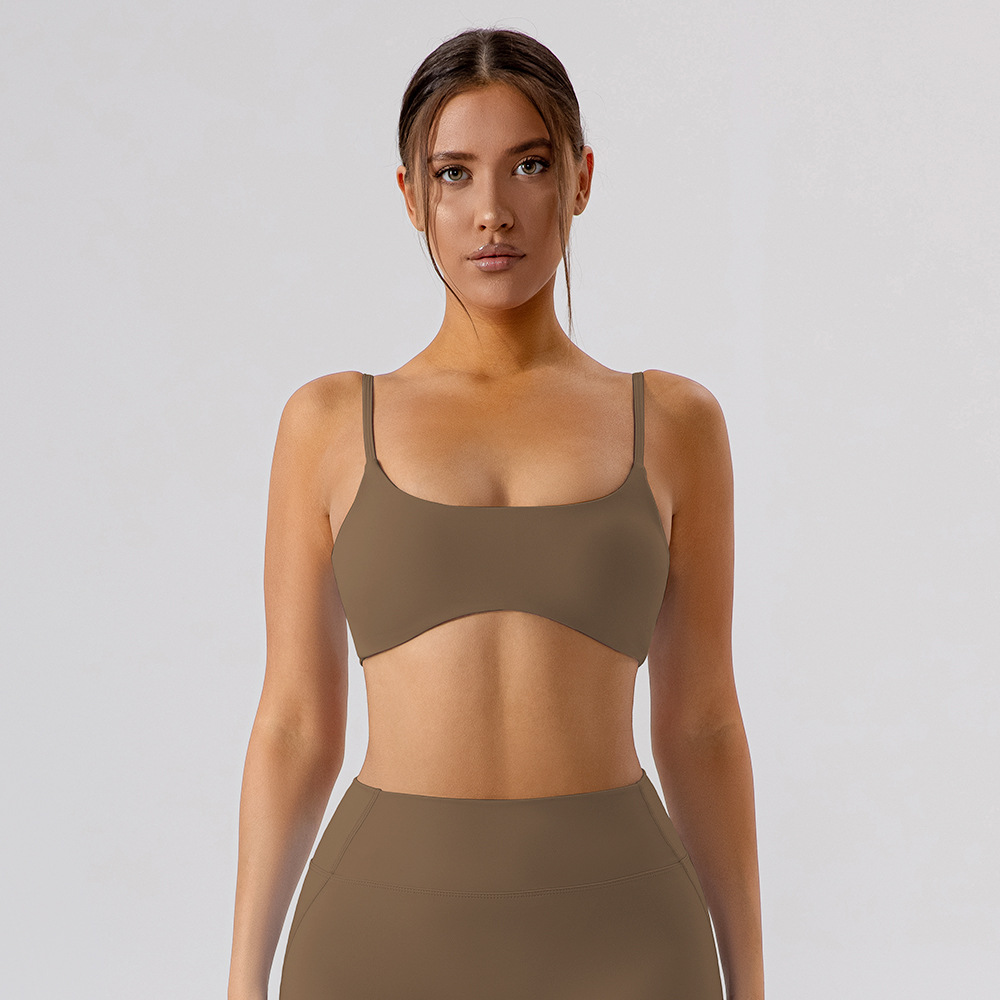 Europa y Estados Unidos sujetadores de yoga ajustados de espalda desnudos ropa interior deportiva de secado rápido pilates ropa de ejercicios chaleco chaqueta mujer