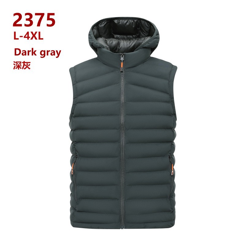 Chaleco de algodón costilla hombre otoño invierno grueso chaleco caliente transfronterizo sin mangas hombro chaqueta fábrica de comercio exterior al por mayor