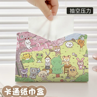 Box DIY Fan Merchandise Custom-Made | Car tissue box/set - zjh153-napkin-box-1-piece