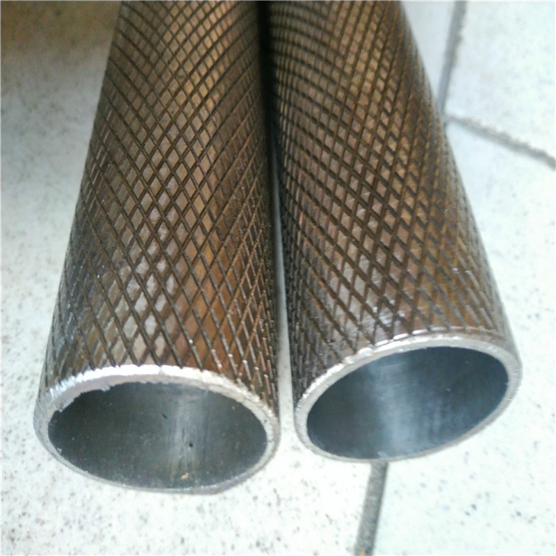 201 Netted Stainless steel pipe 304 Knurled steel sleeve gate Diamond decorate Steel pipe 22*2 23*2 25*2