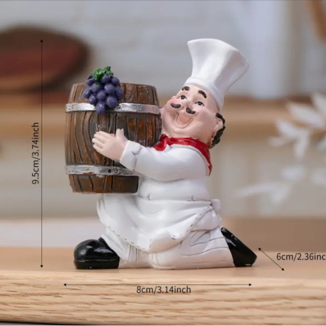 Restaurante Bar Café Decoración del hogar Estilo europeo Retro Creativo Pequeño chef Pastelería Bar Decoración Decoración