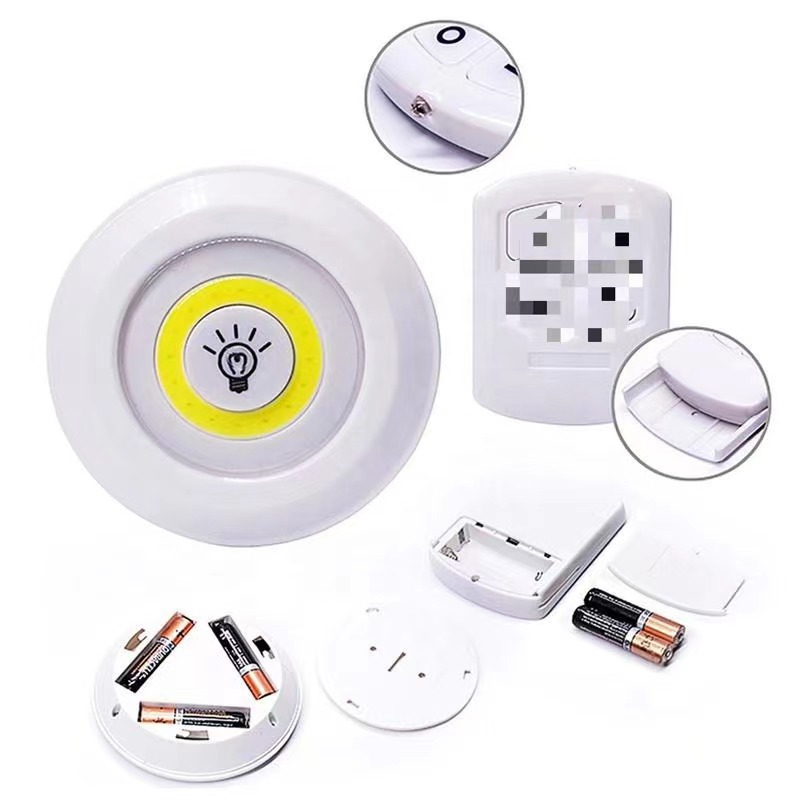 Luz de palmaditas COB de inducción inalámbrica, armario de dormitorio, luz de gabinete, luz táctil de lactancia junto a la cama 3 1 luz nocturna con control remoto