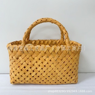 Mid-Autumn Festival Gift Packaging Basket, Wood Chip Basket, Gift Basket, New Year's Packaging, Portable Woven Basket, High-End Portable Gift Box