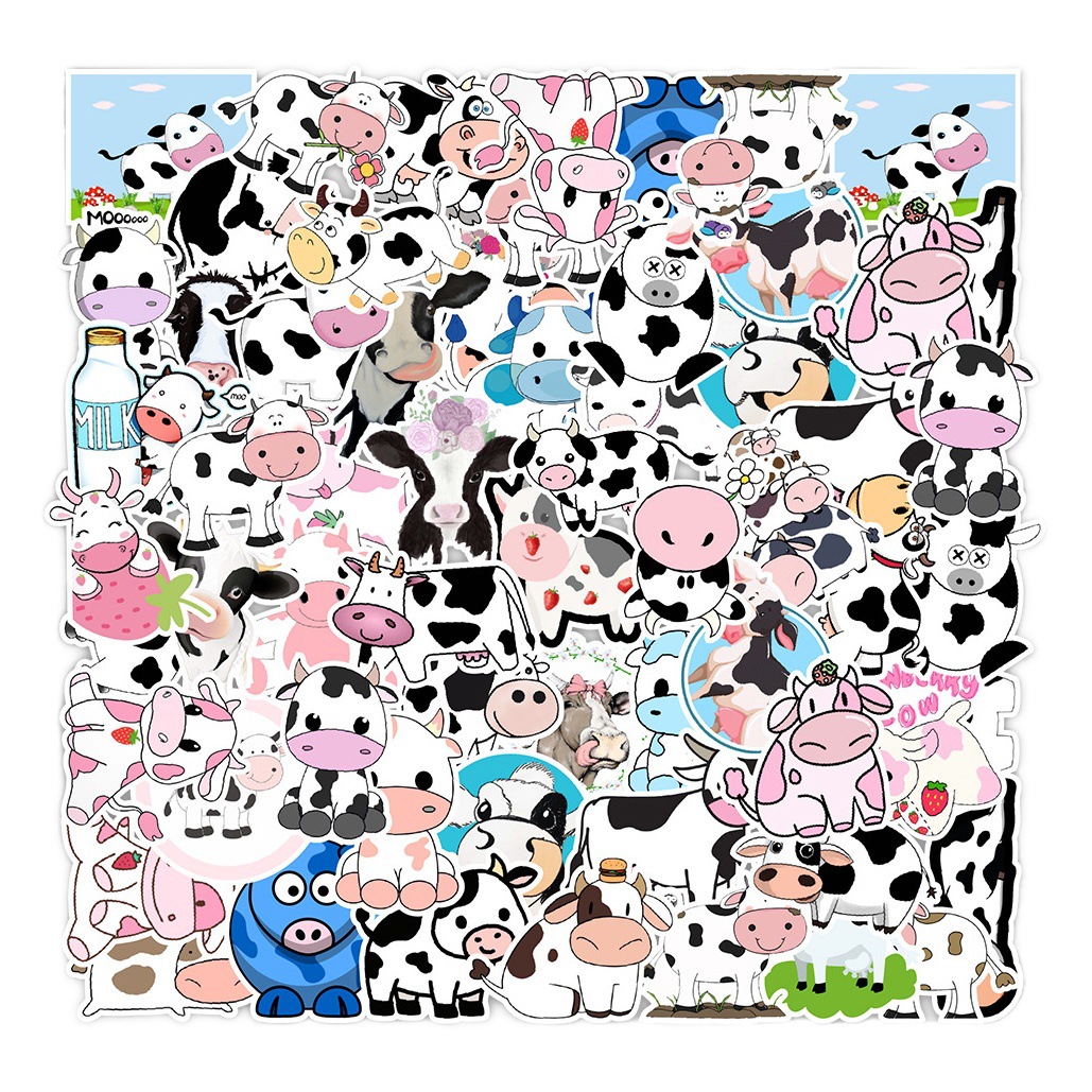 Una variedad de 50 piezas no infractor animal transfronterizo graffiti pegatinas coche teléfono móvil agua taza ordenador diario impermeable pegatinas