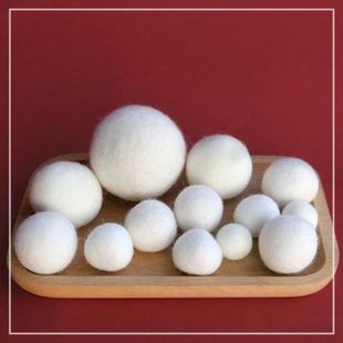 Wool Felt Poke Basic Base Ball Filled with Solid Ball Round Ball Drying Ball Core DIY Animal Material Tool