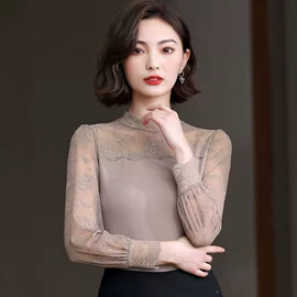 女式打底衫;蕾丝衫雪纺衫;假领