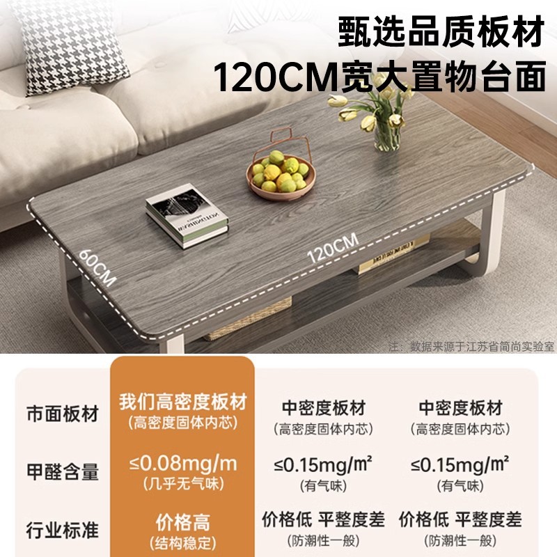 Mesa de té pequeña sala de estar doméstica 2025 nuevo sofá mesa de té simple y moderna para alquiler de casa simple mesa pequeña