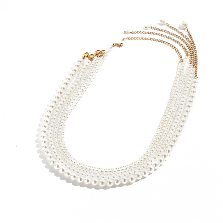1 Piece Quantity Holiday, Daily Occasion Imitation Pearl Material Heart Shape Pattern PVD Coated Real Gold Plated Heart Shape Stainless Steel Imitation Pearl Shell Waterproof Non Tarnish Brass Necklace