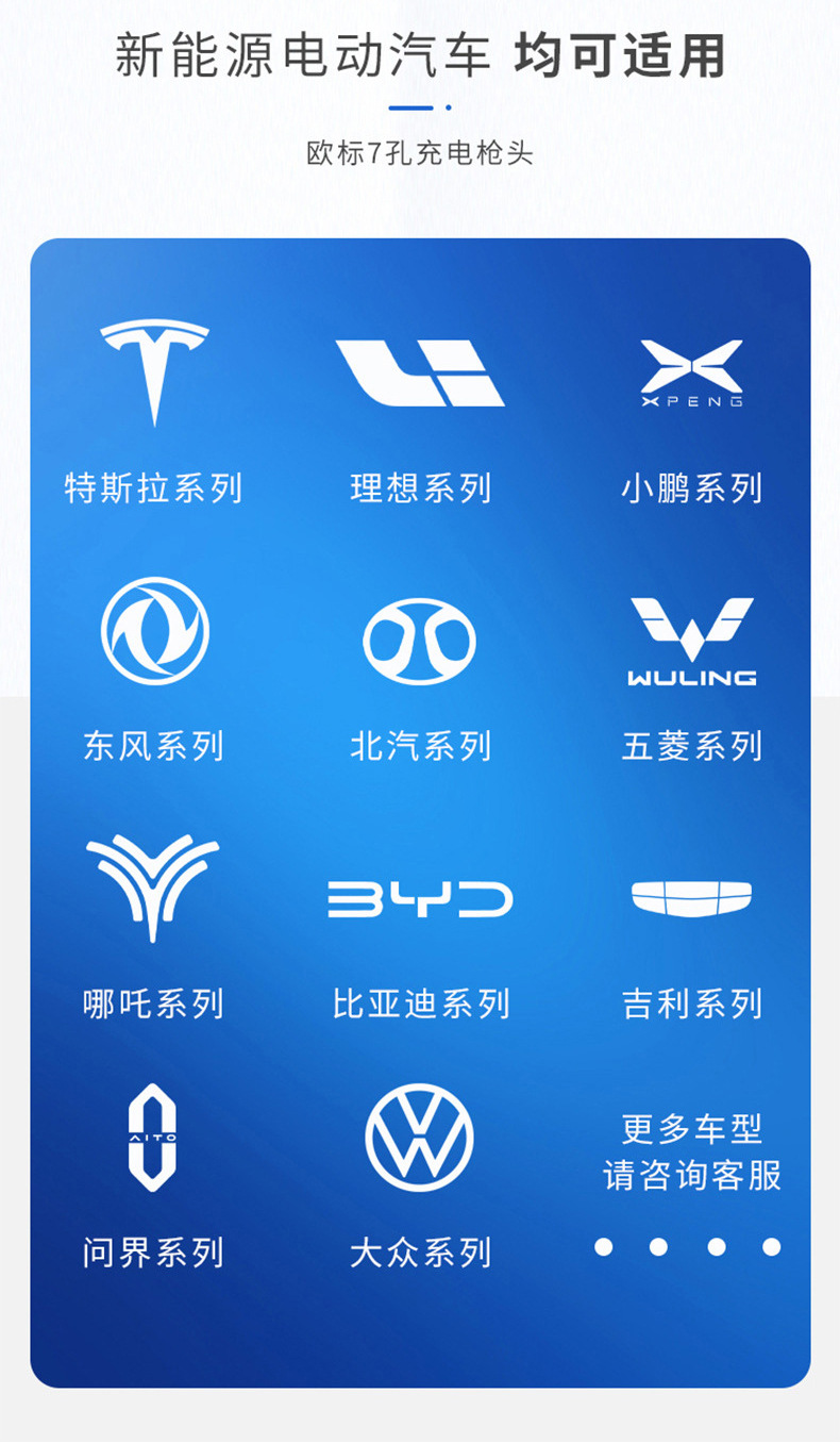 7Kw Ac Charging Station (Single Gun) 3C Certified Universal New Energy Electric Vehicle Commercial Charger for Residential Areas