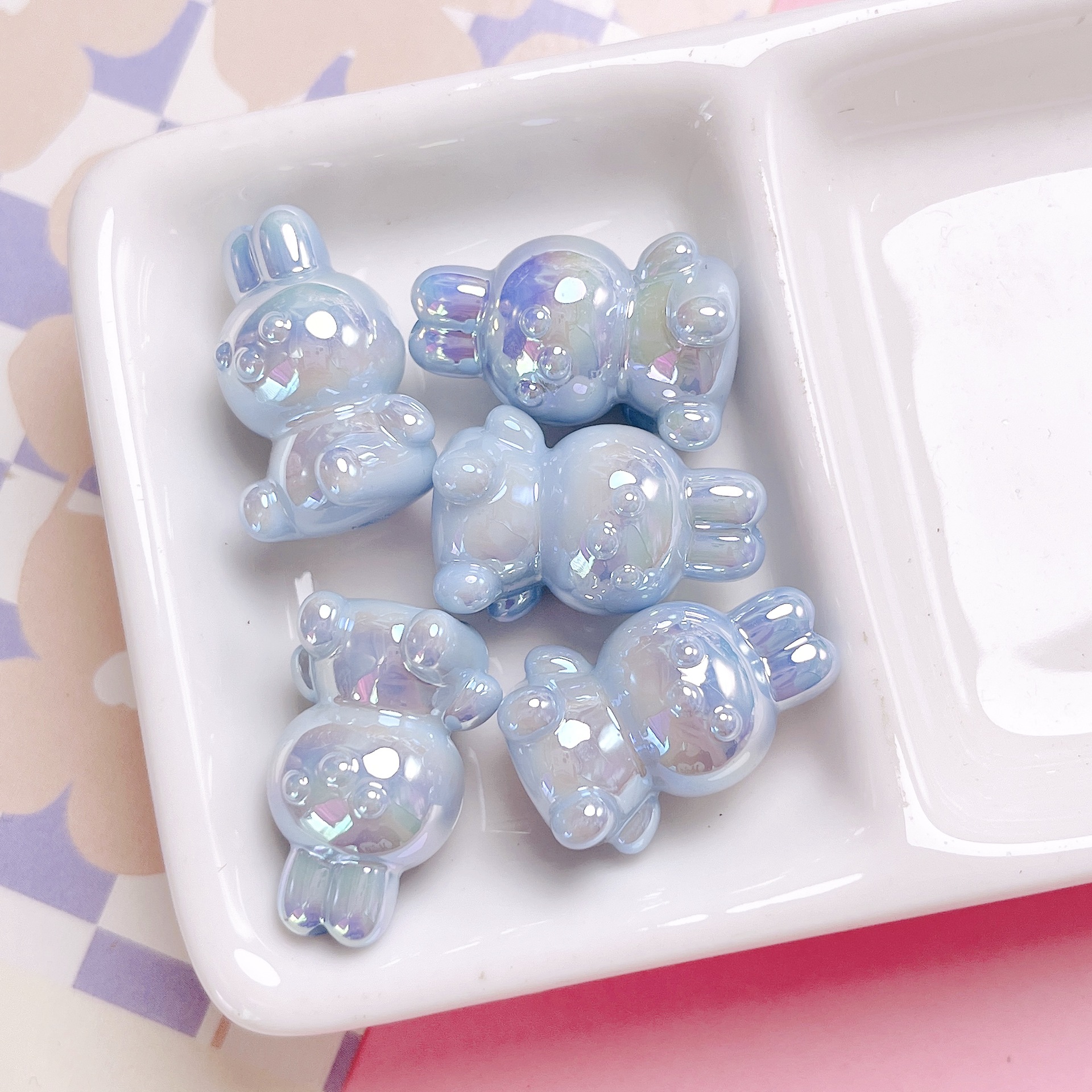 56g Weight Beads Jewelry Making Type Beaded, Mobile Phone Chain, Keychain Classification 10 PCS/Package Quantity Arylic Material Rabbit, Bag, Bunny Pattern All Seasons Season Cute, Vacation, Classic Style Style Beaded Craft 10 PCS/Package Arylic Rabbit Bag Bunny Beaded Mobile Phone Chain Keychain Beads 8